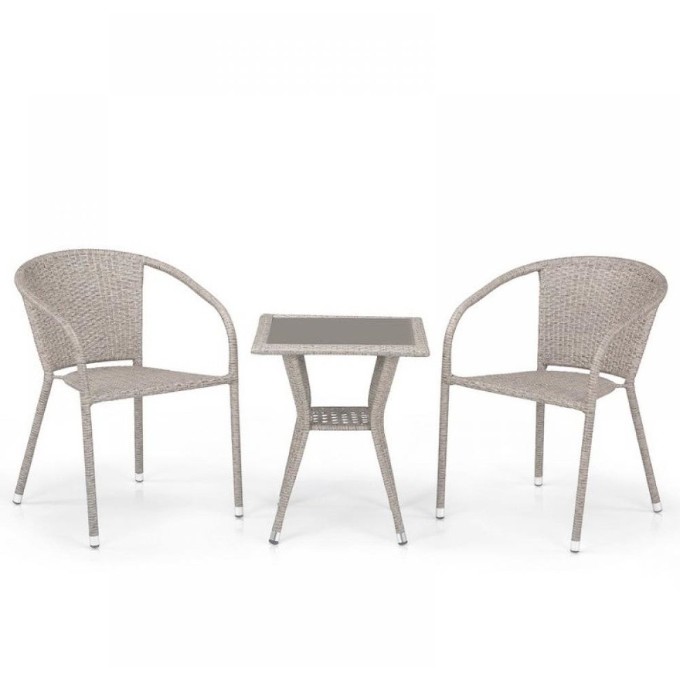 Комплект плетеной мебели T25C/Y137C-W85 Latte (2+1) 
